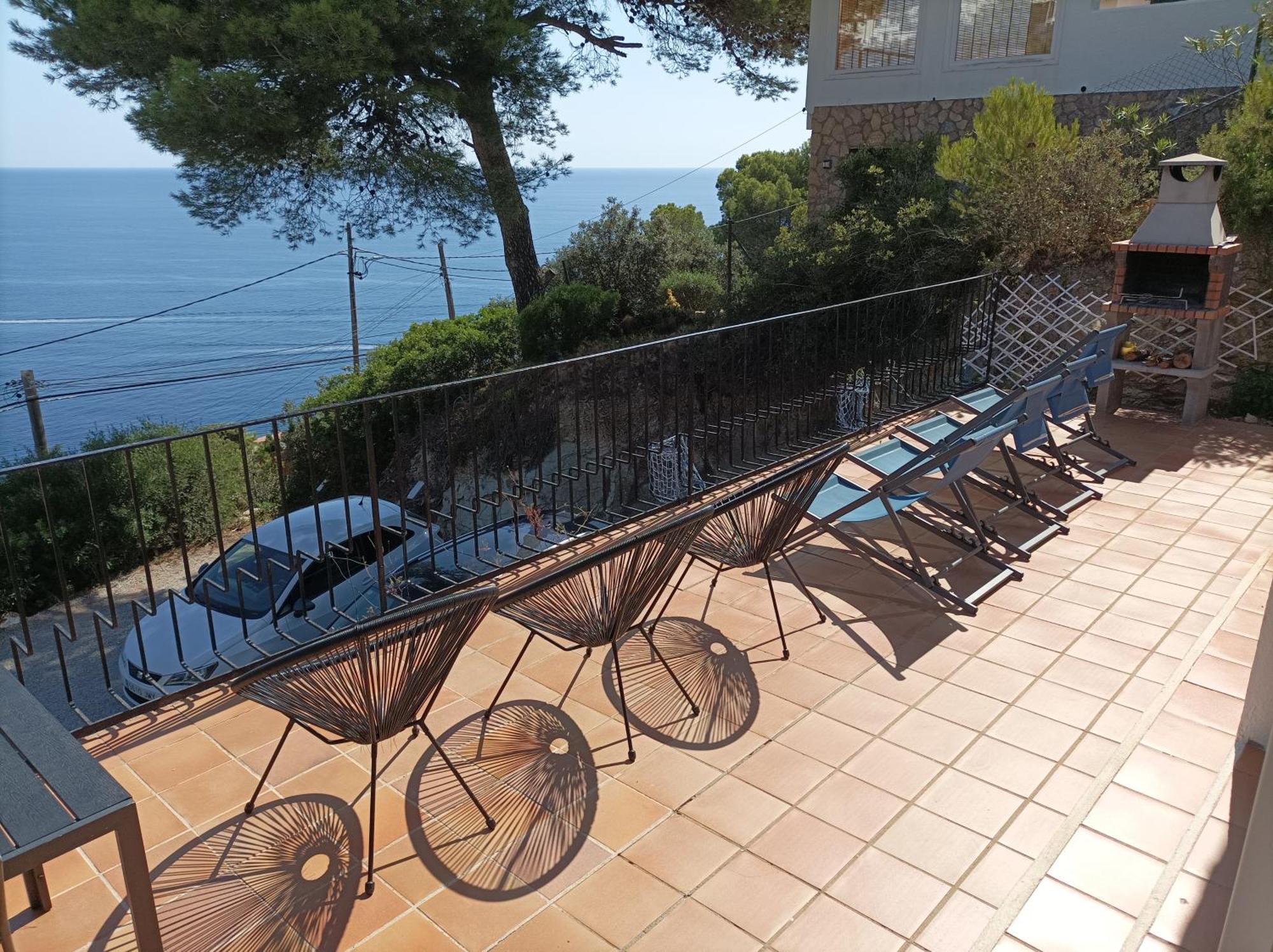 "La Terrasse De La Mer 1" -Climatisation-Wifi-Bbq -Piscine-Parking Begur Exterior photo